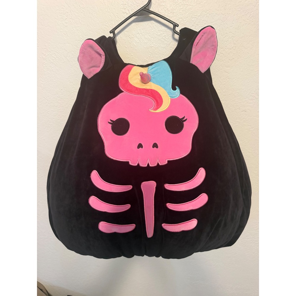 Squishmallows Jazwares Costume Play Unicorn Skeleton Black Pink Plush JWC4656